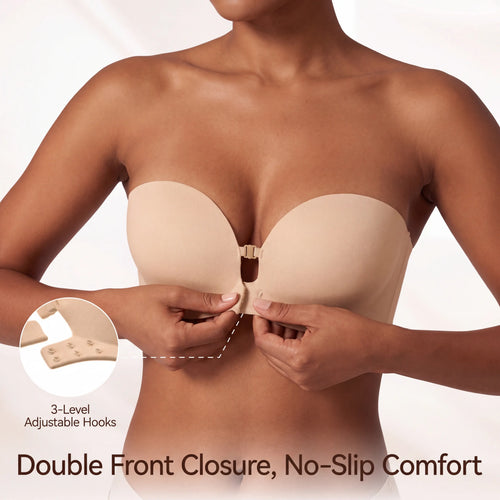 Front-Closure Instant Boost Push-Up Bra